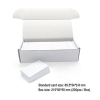 Kartu RFID PVC Kosong 13.56Mhz Sampel Gratis dengan Chip NFC Terpasang Kartu IC Pintar 13.56Mhz