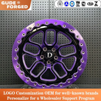 Jantes de course GUDE personnalisées 5x114.3 forgées à profil profond, 15, 17, 18, 20 pouces, avec système Beadlock, pour R35 Nissan Corvette Supra