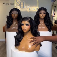 Peluca de Cabello Virgen SDD 13by4, Rizado y Voluminoso, Doble Trama, Color Natural, 250% de Densidad, con Frente de Encaje Transparente