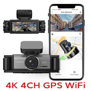 Caméra embarquée 4K 4 canaux WiFi GPS pour voiture, enregistreur de conduite 360° avant et arrière, moniteur de stationnement 24h/24, Dashcam 4K - Product Image 1