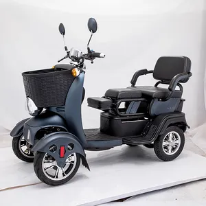Mobilità elettronica 1000w 4 ruote per Scooter elettrico per adulti anziani con due posti