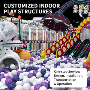 Equipo de Juegos Interior Comercial Todo en Uno, Parque de Trampolines Personalizado, Circuito Ninja, Piscina de Pelotas Interactiva para Niños, OEM - Product Image 4