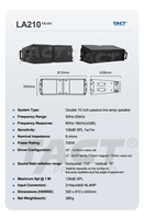 Sistema de Altavoces Line Array Profesional de 2 Vías con Dos Altavoces de 10 Pulgadas de Rango Completo, Equipo de Sonido para Escenario, Fábrica de Altavoces