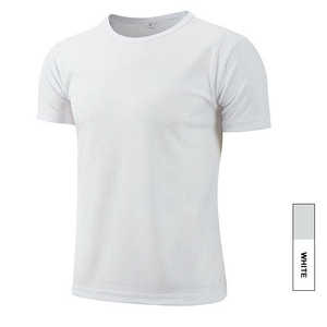 Venta al por mayor de camisetas de secado rápido en blanco Personalice su logotipo Impreso Poliéster Impreso Elección de hombres y mujeres Camisetas baratas - Product Image 3
