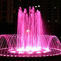 Fuente de Agua Musical Programable con Luces LED Sumergibles de Acero Inoxidable IP68, Fuente Decorativa para Jardín Exterior