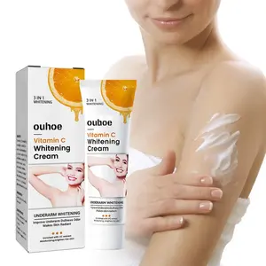 Crème éclaircissante hydratante à la vitamine C Crèmes blanchissantes pour les aisselles Crème blanchissante Crème hydratante pour peaux foncées Genoux - Product Image 1