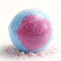 Bombe de bain effervescente au sel marin naturel, marque privée, boule de sel de bain aromatique quotidienne pour le corps, nettoyante, pour spa, logo personnalisé acceptable
