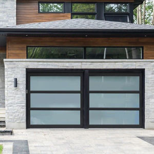 Porte de garage en verre à cadre fin OUNA Maximise la lumière et la vue Panneaux trempés automatiques pour les maisons architecturales modernes - Product Image 2