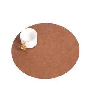 European Double-<b>Sided</b> Dual Color Eco-Friendly Leather Placemat Customized Color/Logo Modern Waterproof Oil Resistant Home - Product Image 5