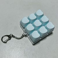 Millantech Good Quality Heart Colorful Press-to-relieve 9-key Keycap 9 Button Fingertip Bag Keychain Cartoon Keyring Souvenir