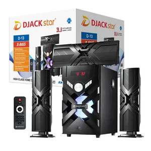 DJACK STAR D-13 Novo sistema de home theater 3.1 difusor de som para máquina de som alto-falante plano com 5 condutores sub-alto-falantes África