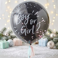 Ballons personnalisés de petite et grande taille, noirs, dorés, argentés, roses, bleus, pour la décoration de fête, révélation du sexe du bébé, accessoires pour baby shower