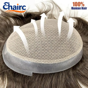 Système capillaire bouclé pour hommes en dentelle double couche, 100% <span class=keywords><strong>cheveux</strong></span> humains, durable et résistant à la déchirure, pour <span class=keywords><strong>cheveux</strong></span> clairsemés - Australie - Product Image 1