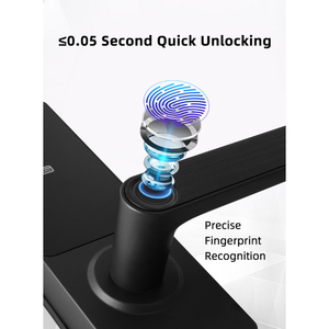 Serrure de porte intelligente Tuya à <span class=keywords><strong>empreinte</strong></span> digitale, sans clé, électronique, avec visiophone, pour la sécurité domestique - Product Image 4