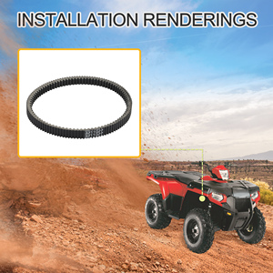 GOOFIT Courroie de transmission de moto 3211077 Esploratori ATV UTV pour Polaris Ranger XP 500 Sportsman 400 500 Scrambler <span class=keywords><strong>Magnum</strong></span> - Product Image 6