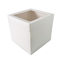 Boîtes d'expédition alimentaires carrées jetables en carton blanc, personnalisables – Offre Spéciale