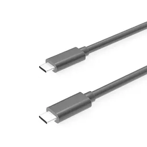 USB 3.1 Gen2 סוג C ישר Thunderbolt 3 20Gbps USB-C נתונים סנכרון 5A 100W 10Gbps USB-C מהיר טעינת טעינה בכבלים