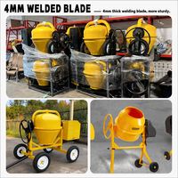 Bétonnière à roues de grande capacité 700L pour les projets de construction, équipement de mélange de béton