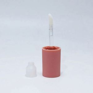 Vente en gros de tubes de mascara vides en plastique écologique de 3 ml, mini, rose, transparent, givré, 100 pièces - Product Image 4