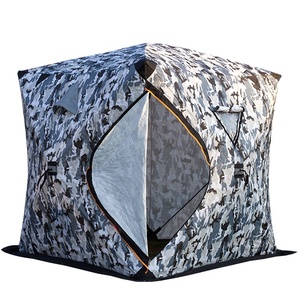 Abri de pêche sur glace isolé portable pour 3 personnes <span class=keywords><strong>tente</strong></span> thermique de bidon de pêche sur glace avec couche isolée parfaite pour la pêche sur glace - Product Image 2