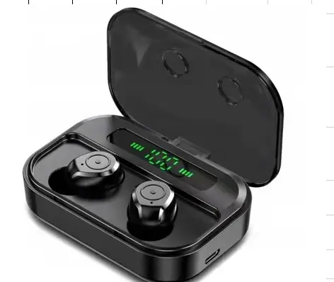 Hot sale fashion mobile earphone BT wireless earbuds charging box battery capacity 1500mah headphone