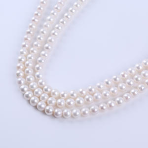Perles de pomme de terre blanches d'eau douce de 10-11 mm, perles en vrac, semi-finies, pour collier, bricolage, bijoux, vente en gros - Product Image 3