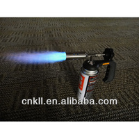 Chalumeau au butane KLL 7009D en acier inoxydable 220g avec flamme de 1300°C pour le soudage et la découpe