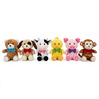 Ensemble d'animaux en peluche super doux HUGMEI, collection d'animaux en peluche, poupées en peluche mignonnes et kawaii