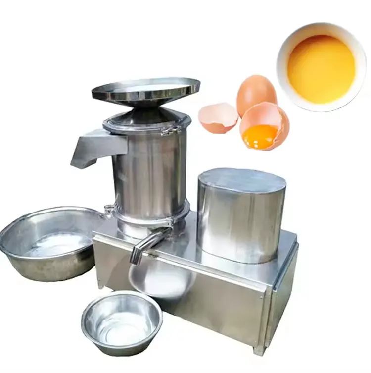 Separador de casca de ovo de alta qualidade e máquina de craqueamento de líquidos em aço inoxidável máquina de quebrar e separar ovos