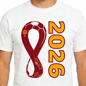 2026 年世界杯定制球队标志足球球衣高品质涤纶透气男式批发 T 恤 - Product Image 2