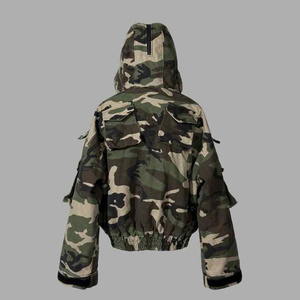 Jaqueta de Inverno Camuflada Personalizada Duck <span class=keywords><strong>Real</strong></span> Tree Camo com Capuz e Zíper para Homens - Product Image 2