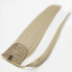 Extensión de <span class=keywords><strong>Cola</strong></span> de Caballo de <span class=keywords><strong>Cabello</strong></span> Humano <span class=keywords><strong>Natural</strong></span> Real - Product Image 3