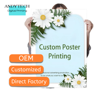 Affiche publicitaire ECOprint personnalisée grand format, film laminé, couleurs CMYK, pour photos, films, musique, entreprise, impression offset