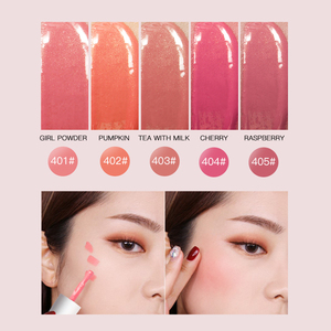 <span class=keywords><strong>Colorete</strong></span> líquido facial brillante Maquillaje de contorno Maquillaje hidratante de larga duración <span class=keywords><strong>Colorete</strong></span> natural para mejillas - Product Image 6