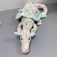 JellyC Adorable Peluche Dragon Arc-en-ciel Tie-Dye avec Ailes Menthe