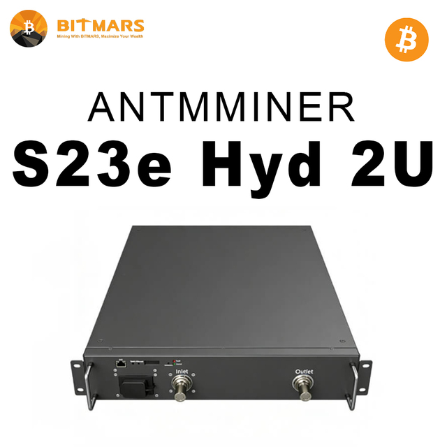 Bitmain Antminer S23e Hydro 2U 865T 8650W SHA256 Bitcoin Miner Hydro Cooling with Power Supply