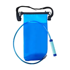 Backpack Water Filter Filterwell 6L TPU Large Capacity Hydration Bladder Outdoor Portable Gravity Water Filter Purifier Filter Water Bag Camping