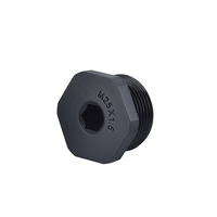 JIAF Bouchon hexagonal en nylon noir étanche NPT 1 1/2'' filetage M16*1.5 anti-poussière pour automobile