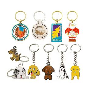 سلسلة مفاتيح معدنية بشعار مخصص للبيع بالجملة مع تصميم زهرة لطيف على طراز عتيق وشكل آلة البيبا الموسيقية مزودة بخطاف - Product Image 2