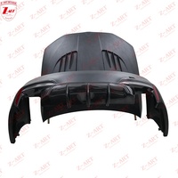 Kit carrosserie large Z-ART 2017-2018 pour BMW G30, kit carrosserie de retrofit avec diffuseur pour toute la nouvelle série 5, pare-chocs avant et arrière + garde-boue avant + capot