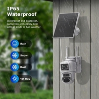 Caméra Dôme PTZ Solaire 4G CONDA 6MP avec Grand Angle, Étanchéité IP66, Audio Bidirectionnel, Vision Nocturne, Détection de Mouvement et Alarme Intégrée