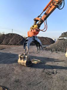 खुदाई के लिए खुदाई लॉग इन उत्खनन अपशिष्ट उपचार उपकरण के लिए हाइड्रोलिक लकड़ी हड़प - Product Image 2