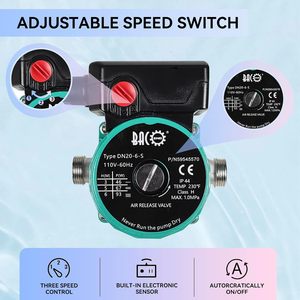 ปั๊มน้ำหมุนเวียน BACOENG รุ่น DN20-6-S 110V 3 ระดับความเร็ว หัวสแตนเลส NPT 3/4 นิ้ว สำหรับหมุนเวียนน้ำร้อน - Product Image 6