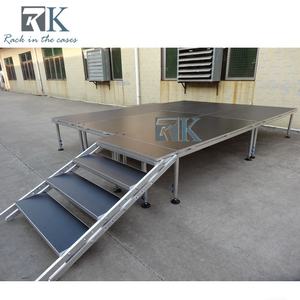 Escenario Modular de Altura Ajustable, Plataforma Portátil Firme y Antideslizante - Product Image 3