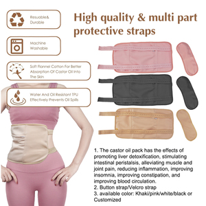 Kit Riutilizzabile per Impacchi di Olio di Ricino, Compressa per Vita e Collo, Prodotto per Detox e Cura Personale - Product Image 5