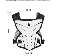 Gilet de protection pour moto |   Protection anti-impact et anti-chute pour la poitrine et le dos |   Équipement de protection réglable pour motocross tout-terrain, 7 couleurs