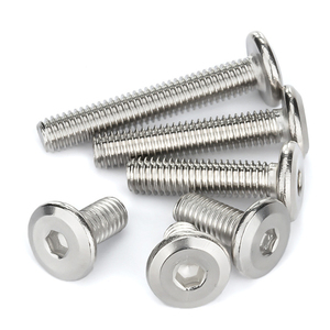 M5 M6 M8 304 Stainless Steel A2 Low Profile Hex Head <b>Screws</b> Beveled Flat Head Allen Furniture Bolts - Product Image 3