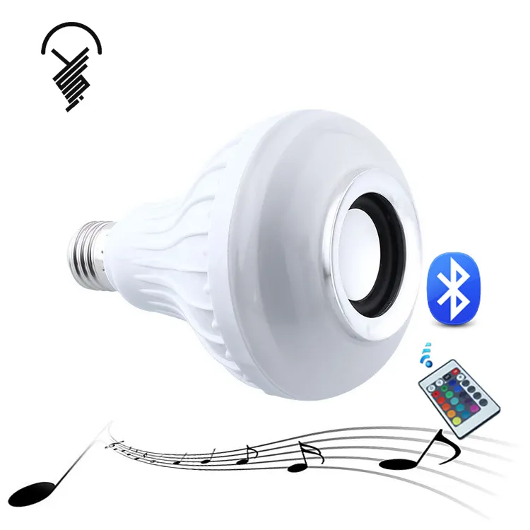 Multicolor speaker RGB E27 Remote Control 10W led music bulb light