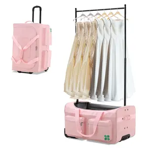 Free sample Polyester Dance Bag with Convenient Garment <b>Rack</b>, Lightweight Costume <b>Rolling</b> Garment Duffle Travel Bag - Product Image 2