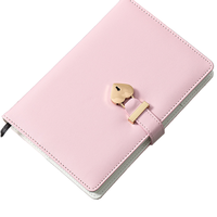 Vente en gros de bloc-notes et journal de travail A6 avec couverture en tissu à couverture rigide et clé de verrouillage taille B4